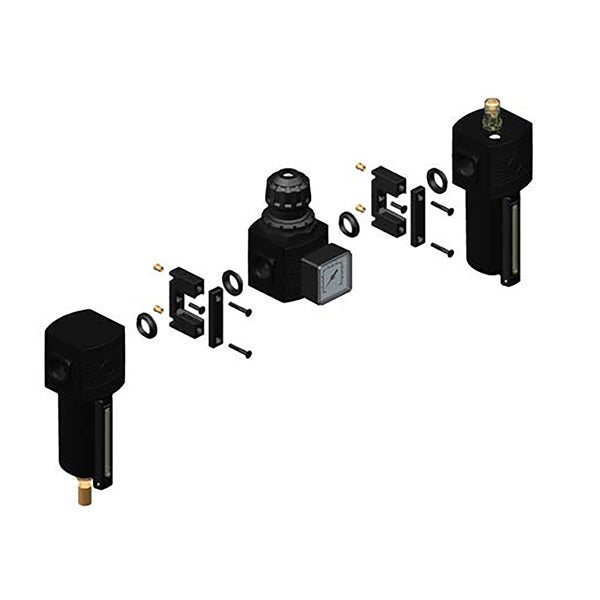 E/13 MIGNON - Gruppo filtro regolatore e lubrificatore modulare - TECNOPOLIMERO o METALLO - Ani E/13 MIGNON - Gruppo filtro regolatore e lubrificatore modulare - TECNOPOLIMERO o METALLO - Ani